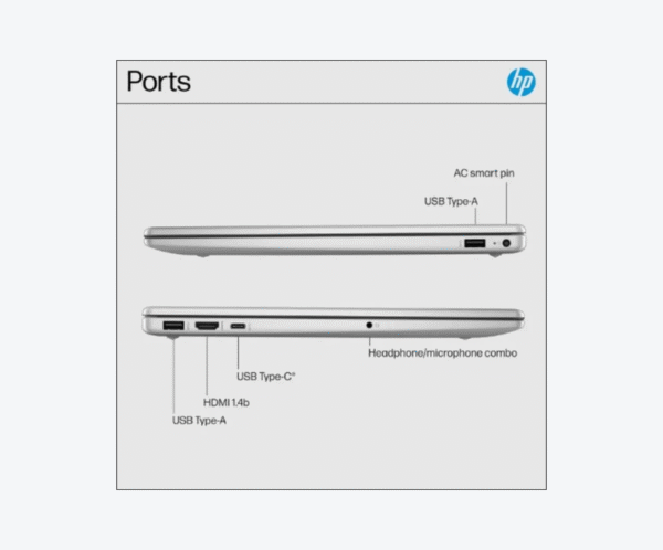 HP 15-fd0150wm – 13th Gen Intel Core i5, 15.6” FHD Touchscreen, 8GB RAM, 512GB SSD
