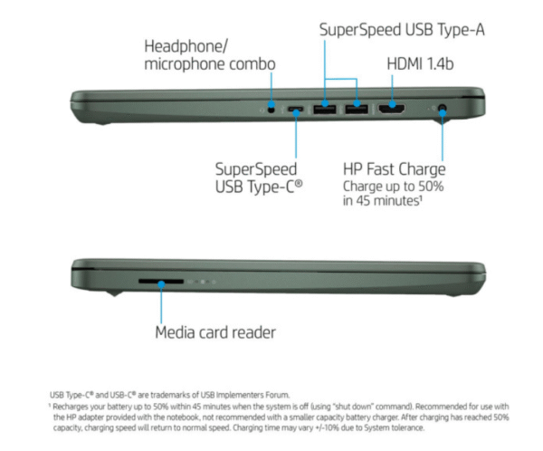 HP 14-DQ2088 – 11th Gen Intel® Core™ i5-1135G7 | 8GB RAM | 256GB SSD | 14" HD | Windows 11
